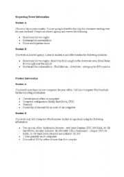 English worksheet: speaking 