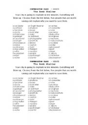 English Worksheet: The Bomb Shelter