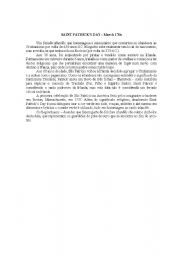 English worksheet: St Patrick´s Day