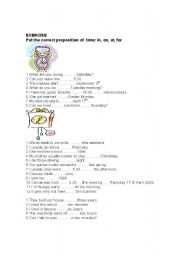 Prepositions of time