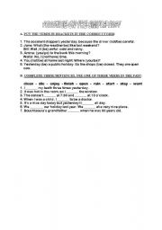 English Worksheet: PRACTICE ON SIMPLE PAST