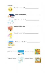 English worksheet: The Weather and Seasons