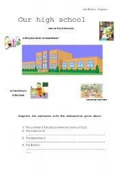 English worksheet: Our High School