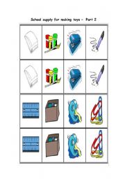 School Supply Memory Game - Part 3