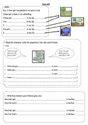 English Worksheet: Have Got