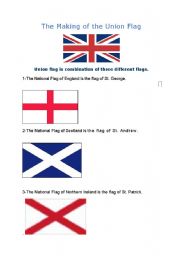 English Worksheet: Flag of united kingdom