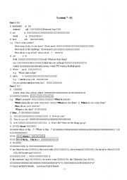 English worksheet: s and of