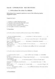 English worksheet: exercitii