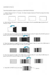 English Worksheet: Mutations Flip Book