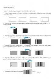 English worksheet: Mutations Flip Book