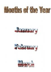 English Worksheet: Months of the year
