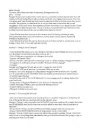 English Worksheet: At the Shrinks