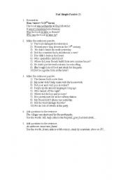 English worksheet: Past Simple Passive