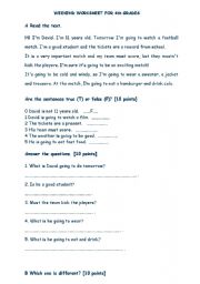 English worksheet: General worksheet