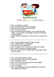 English worksheet: Son!! Tell your mother that...