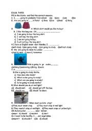 English Worksheet: SBS Test For 6th Grade 