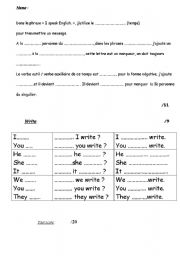 English worksheet: Simple present checking