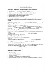 English worksheet: Friends video 