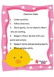 Classroom Rules