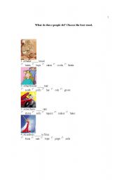 English Worksheet: Jobs