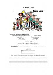 English Worksheet: comparatives