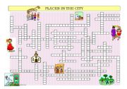 English Worksheet: Places in the city