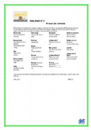 English Worksheet: DIALOG DE PRESENTACION