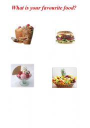 English worksheet: foods