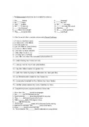English Worksheet: Present Simple and Continuous Part I