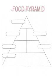 English Worksheet: FOOD PYRAMID