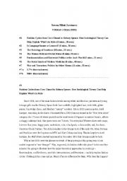 English Worksheet: English esl