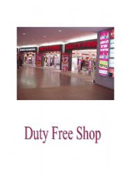 English worksheet: duty free shop