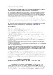 English worksheet: iron jawed angels activities