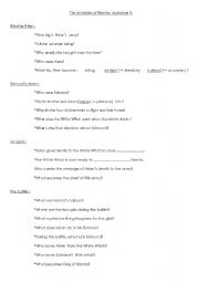 English Worksheet: Narnia worksheet  4
