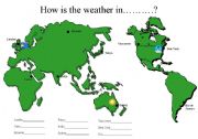 English Worksheet: 5 Page Weather Qu & Ans. Activity Sheets