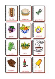 English Worksheet: Flashcards food and drink 3