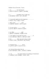 English Worksheet: Multiple choice- Tenses