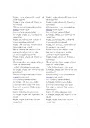 English worksheet: angie song