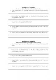 English Worksheet: Talking About Superstition (first conditional)