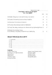 English Worksheet: To Like