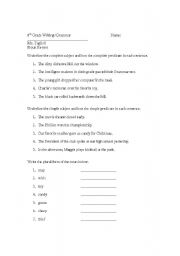 English worksheet: Nouns