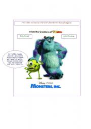 English worksheet: Monsters Inc- verb to Have