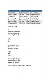 English Worksheet: Present Continuous Tense