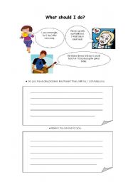 English Worksheet: What should I do?