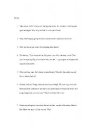 English worksheet: Selena Questions