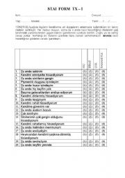 English Worksheet: test