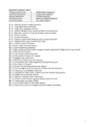 English Worksheet: test