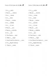 English Worksheet: Practice:  a , an or 