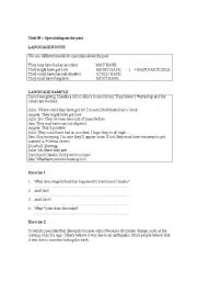 English worksheet: worksheet to speculate about past