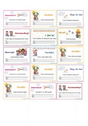 English Worksheet: certificates